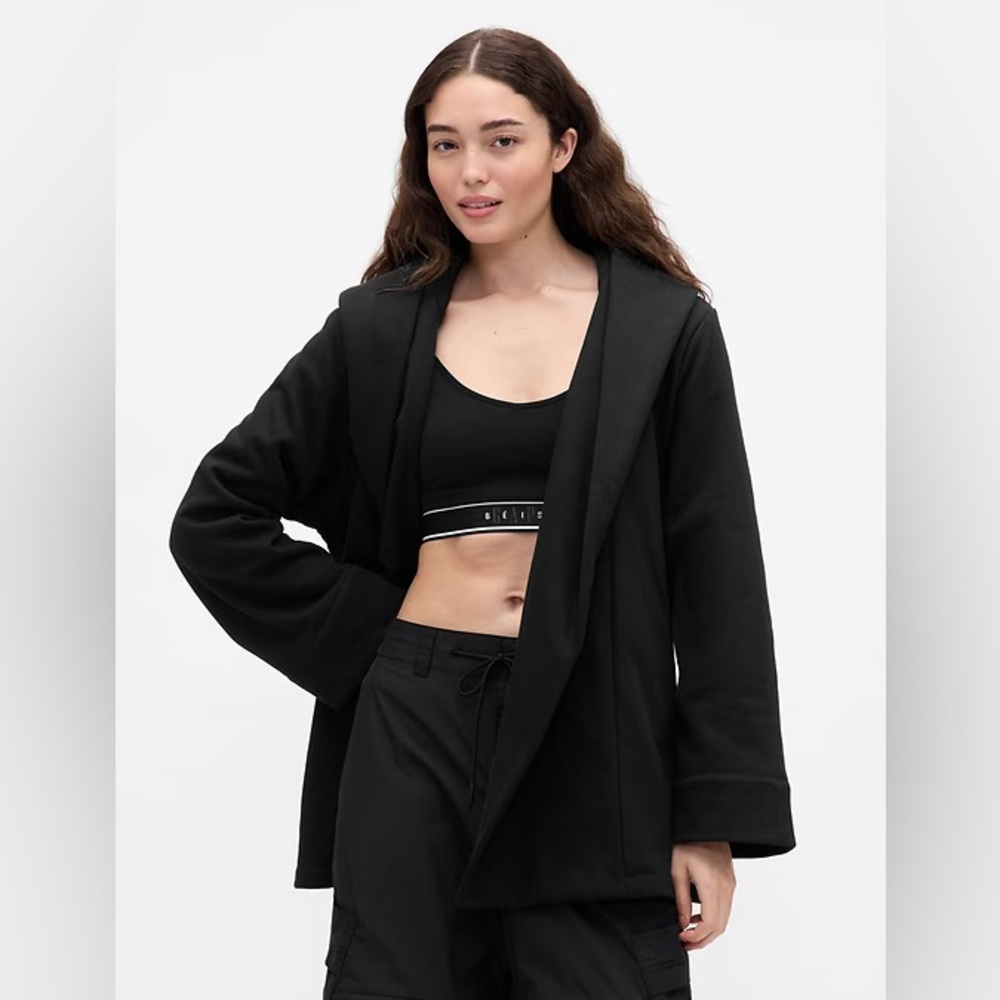 GAP x Béis Black Hooded Coat